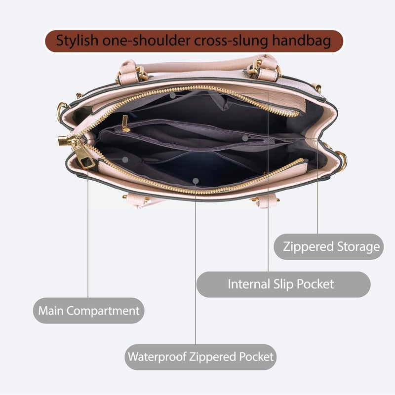 Tigpoy Women's Handbags Fashion Leather Handbags Purses for women Tote Bag Shoulder Bag Top Handle Satchel Fall Purse - Image 4